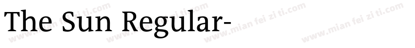 The Sun Regular字体转换